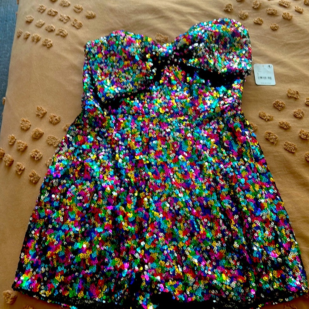 Free People sequin romper